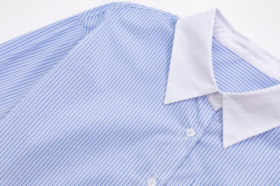 Blue Pinstripe Oxford Shirt - ONE SIZE