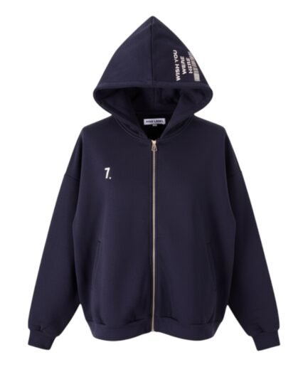 KHU LABEL WISH YOU WERE HERE Zip Hoodie - UNISEX